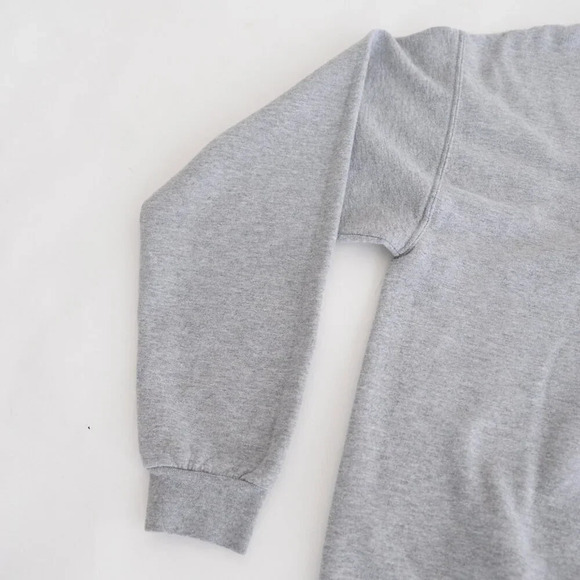 Vintage 90s Jerzees Gray Madeira  Beach Florida Crew Neck Sweater Large - Picture 7 of 9